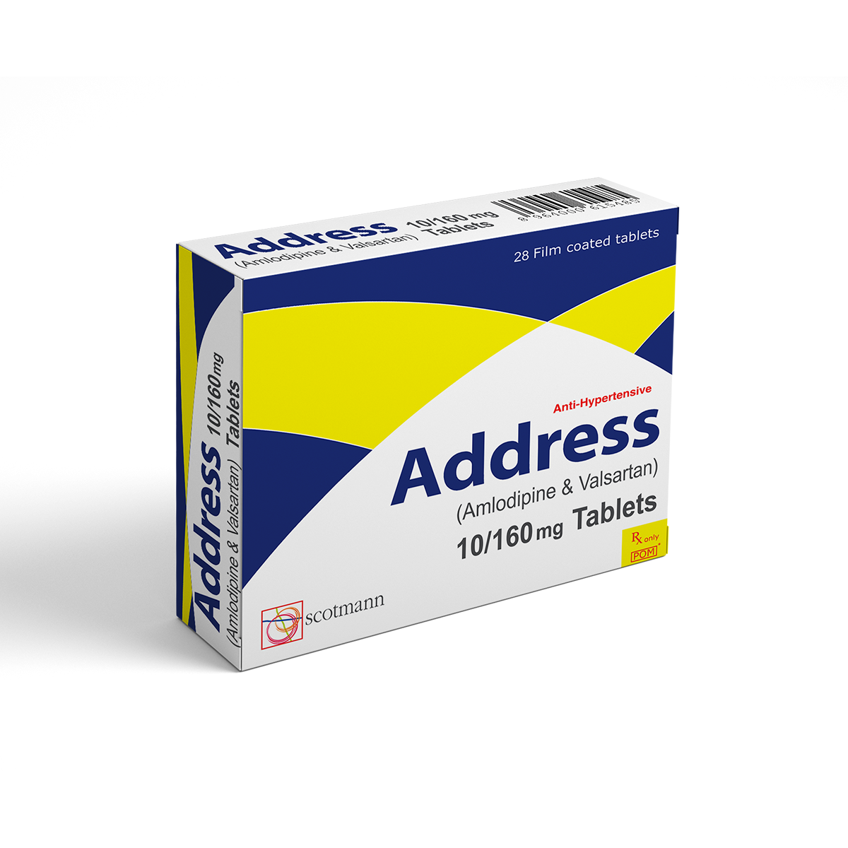 Address | Amlodipine + Valsartan | Cardiovascular | Scotmann