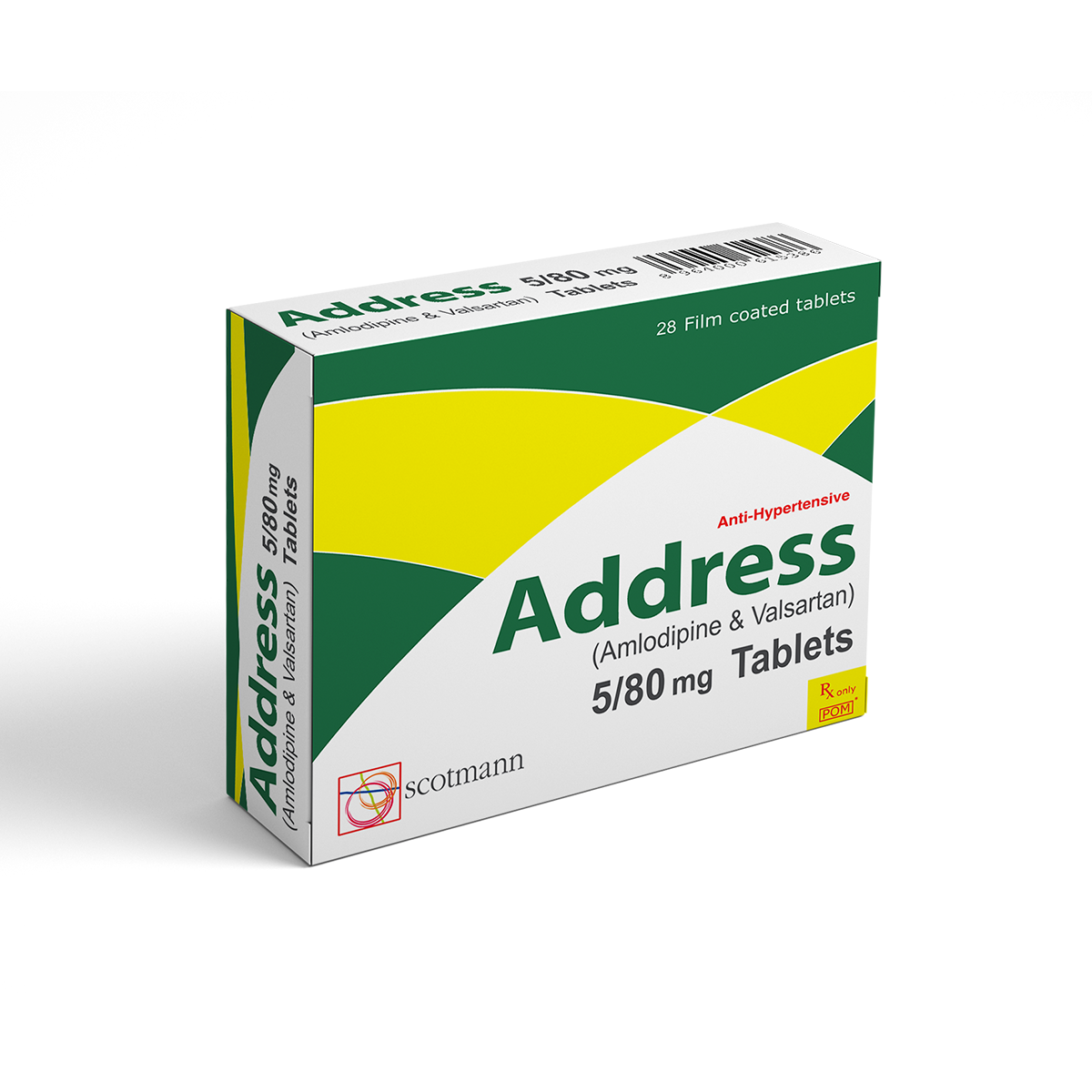 Address | Amlodipine + Valsartan | Cardiovascular | Scotmann