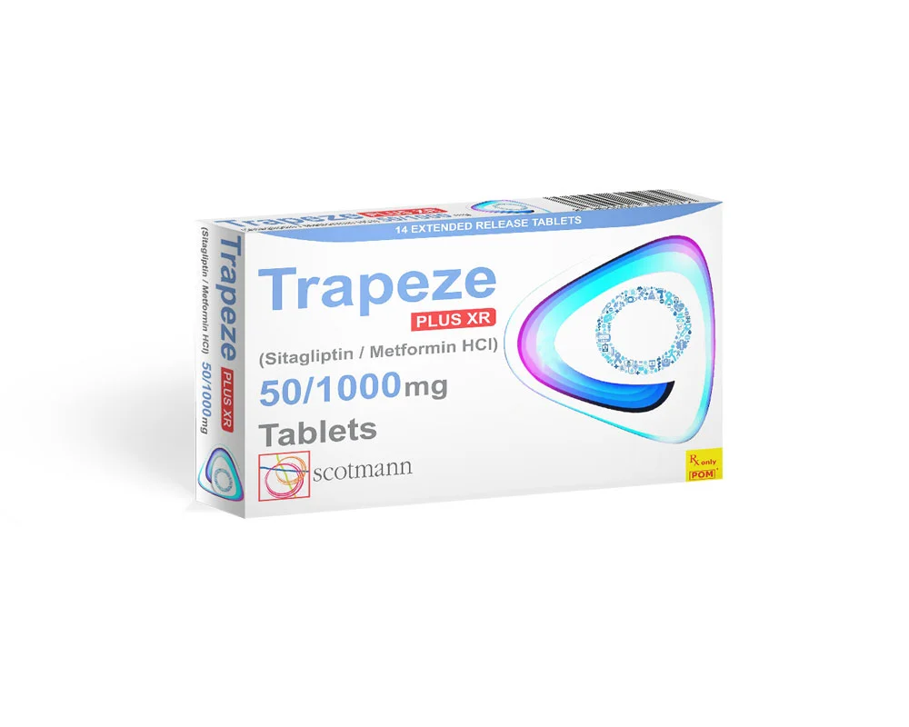 Trapeze Plus | Sitagliptin + Metformin | Anti Diabetics | Scotmann